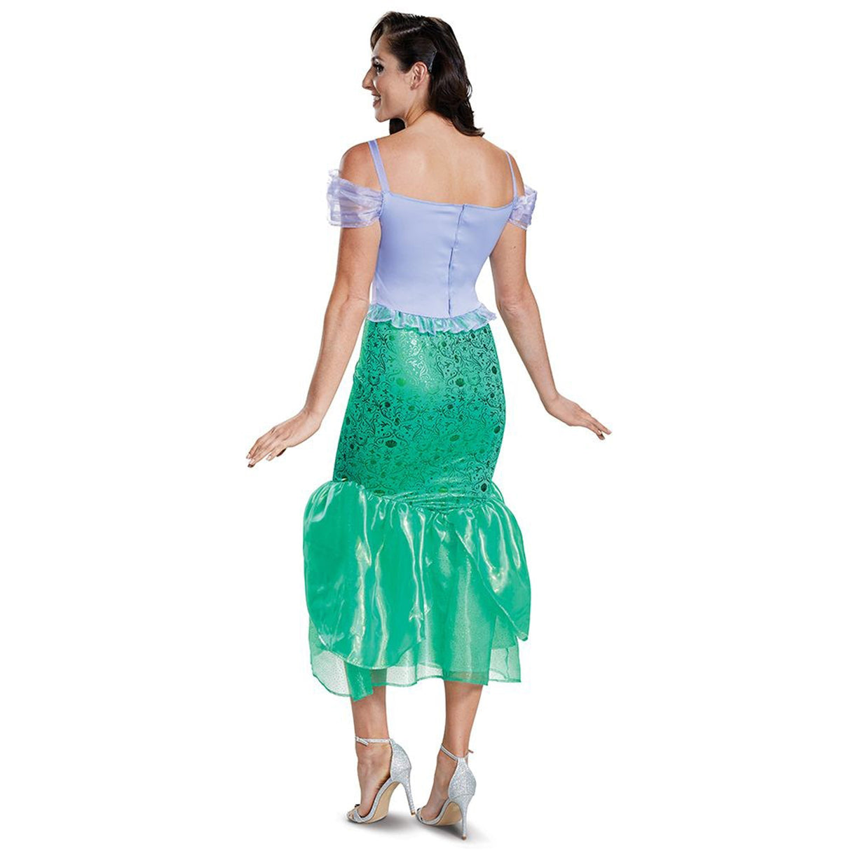 AMSCAN CA Costumes Disney the Little Mermaid Ariel Deluxe Costume for Adults, Green and Purple Dress