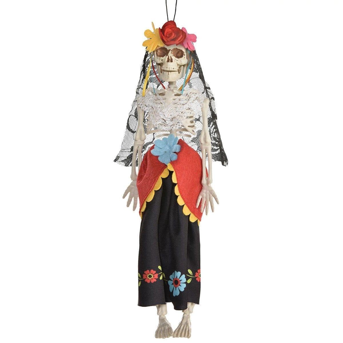 Buy Halloween Bride Hanging Skeleton, Day of the Dead sold at Party Expert