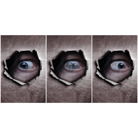 AMSCAN CA Halloween Creepy Carnival Eyes on You Lenticular Poster, 18 x 12 Inches, 1 Count