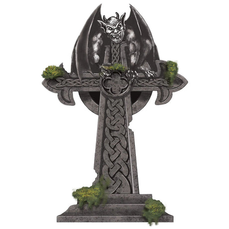 AMSCAN CA Halloween Mossy Cross Tombstone, 22 in 192937338087