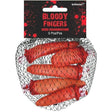 Buy Halloween Plastic bloody fingers, 5 per package sold at Party Expert