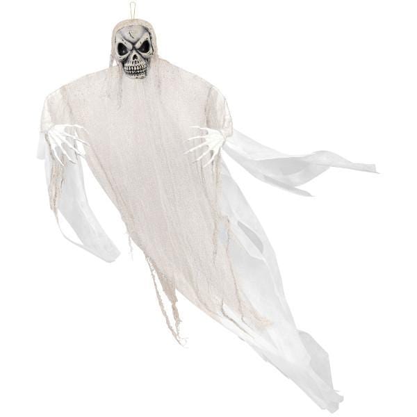 Buy Halloween White hanging reaper, 7 feet sold at Party Expert