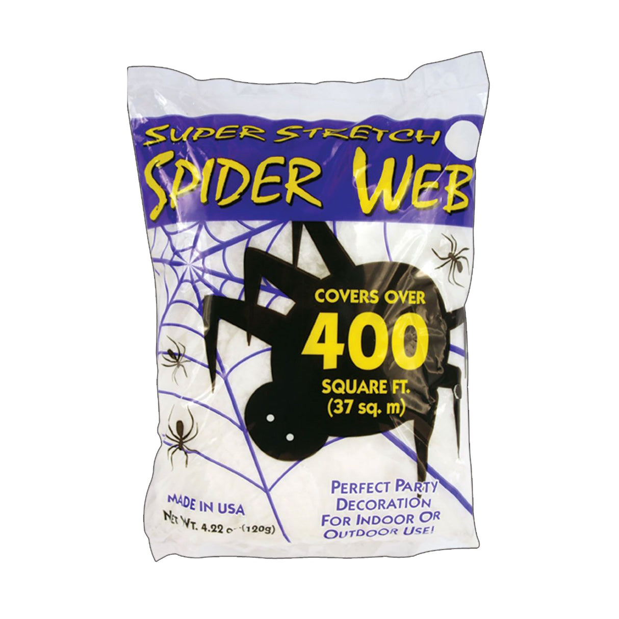 AMSCAN CA Kids Birthday White Spider Web, 4.2 Oz, 1 Count