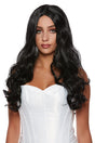 Buy Costume Accessories Black Angelina Long Wavy Wig for Women sold at Party Expert