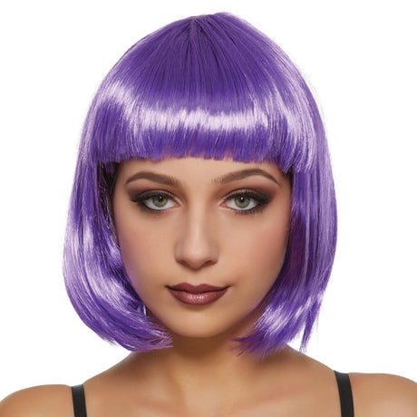 Buy Costume Accessories Hot purple Daisy wig for women sold at Party Expert