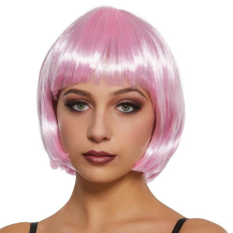 Buy Costume Accessories Light pink Daisy wig for women sold at Party Expert