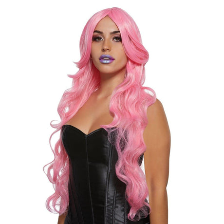 Buy Costume Accessories Pink bubble gum Diva wig for women sold at Party Expert