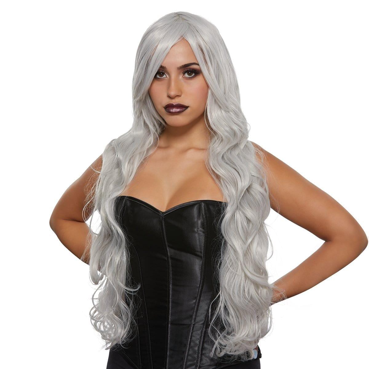 Buy Costume Accessories Smoky grey Diva wig for women sold at Party Expert