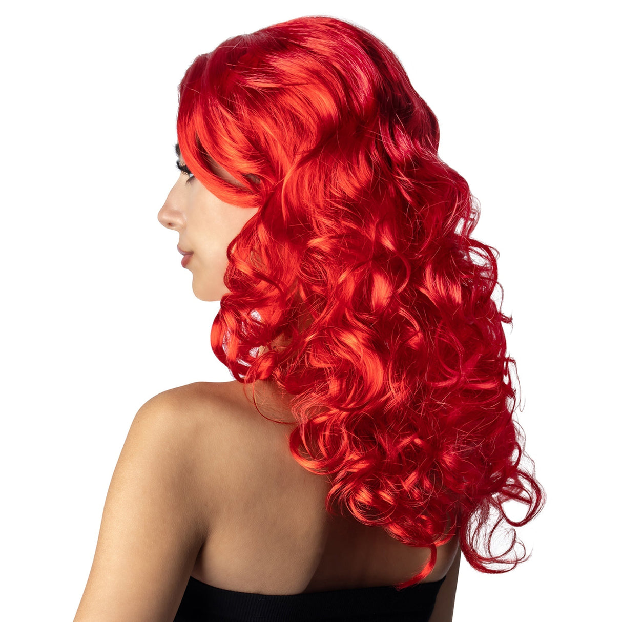 ANXIN WIG FACTORY Costume Accessories Wavy Red Wig for Adults 810077656693