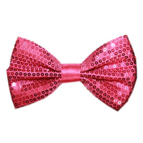 Buy Costume Accessories Pink sequin bow tie sold at Party Expert