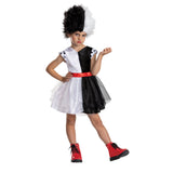 DISGUISE (TOY-SPORT) Costumes 101 Dalmatians Cruella Classic Costume for Babies & Toddlers, Disney, White, Black and Red Dress