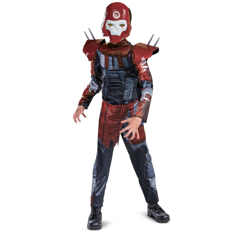 DISGUISE (TOY-SPORT) Costumes Apex Legends Revenant Classic Muscle Costume for Kids, Red and Grey Jumpsuit