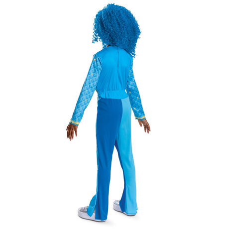 DISGUISE (TOY-SPORT) Costumes Chloe Costume for Kids, Descendants, Blue Jumpsuit with Attached Jacket