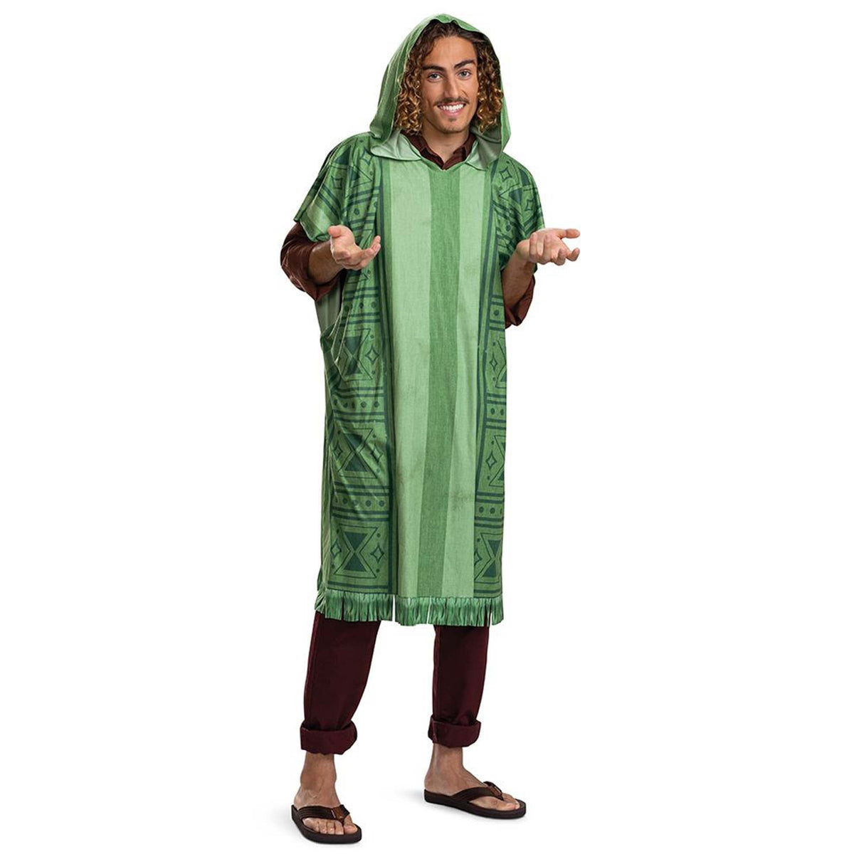 DISGUISE (TOY-SPORT) Costumes Disney Encanto Bruno Poncho Costume for Adults, Green Poncho