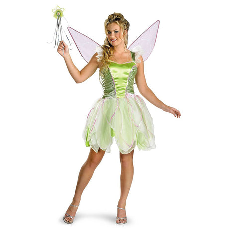 DISGUISE (TOY-SPORT) Costumes Disney Tinker Bell Deluxe Costume for Adults