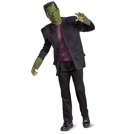 DISGUISE (TOY-SPORT) Costumes Frankenstein Deluxe Costume for Adults, Black Jacket and Purple Shirt
