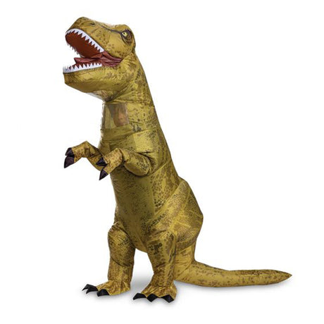 DISGUISE (TOY-SPORT) Costumes Jurassic World T-Rex Inflatable Costume for Kids, Green Jumpsuit 192995145160