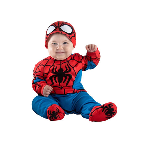 KROEGER Costumes Marvel Spider-Man Costume for Babies, Red and Blue Jumpsuit