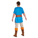 DISGUISE (TOY-SPORT) Costumes Nintendo Zelda: Breath of the World Link Costume for Adults, Blue Tunic with Attached Chest Belt