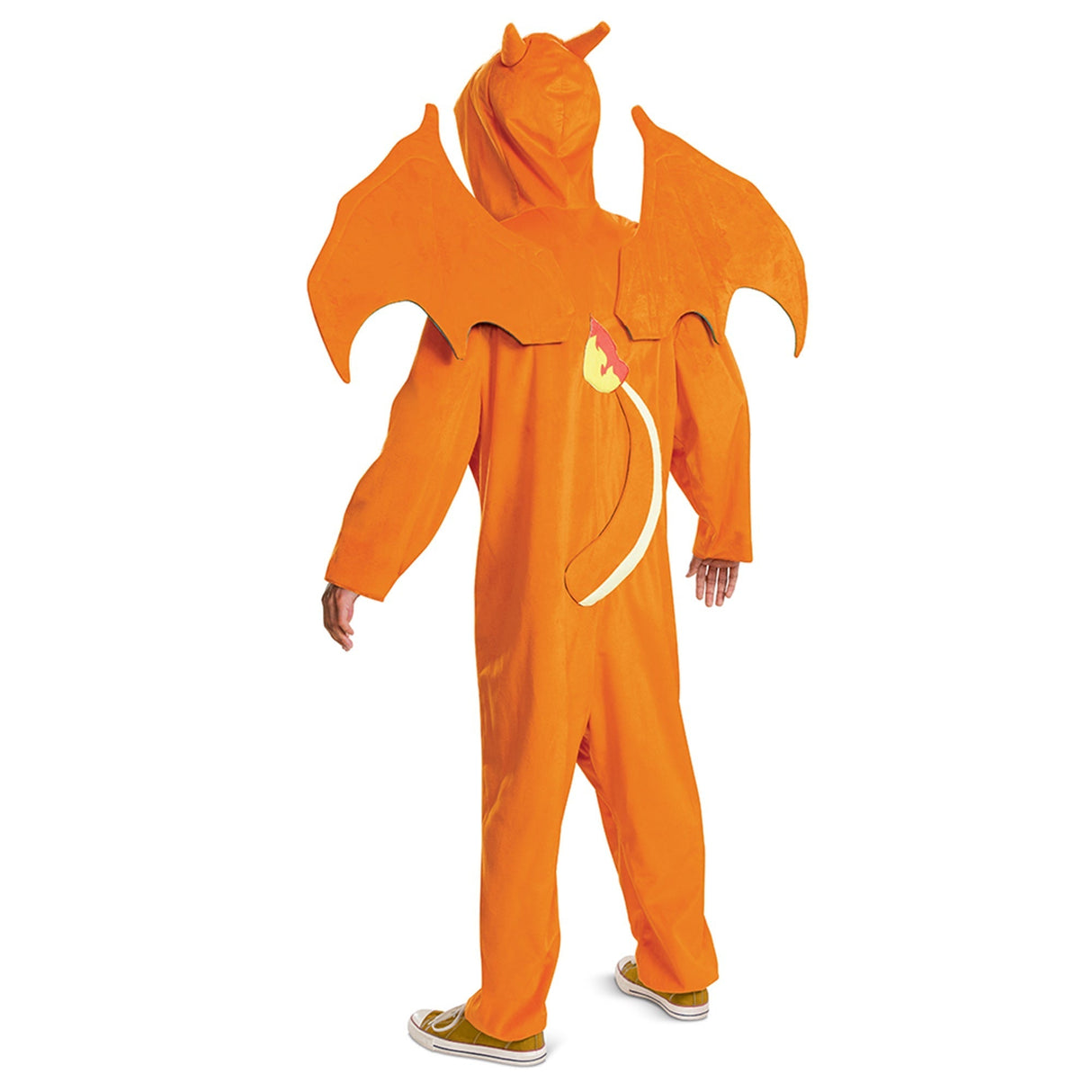 DISGUISE (TOY-SPORT) Costumes Pokémon Charizard Deluxe Costume for Adults, Orange and Yellow Jumpsuit