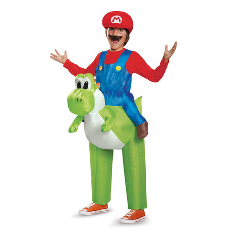 DISGUISE (TOY-SPORT) Costumes Super Mario Bros Mario Inflatable Costume for Kids, Nintendo 039897851501