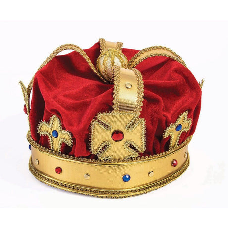 Buy Costume Accessories King's crown for adults sold at Party Expert