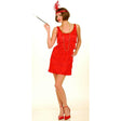 Buy Costumes Red Flapper Costume for Adults sold at Party Expert