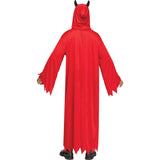 FUN WORLD Costumes Devil Costume for Adults, Red Robe with Attached Devil Horns 071765133517