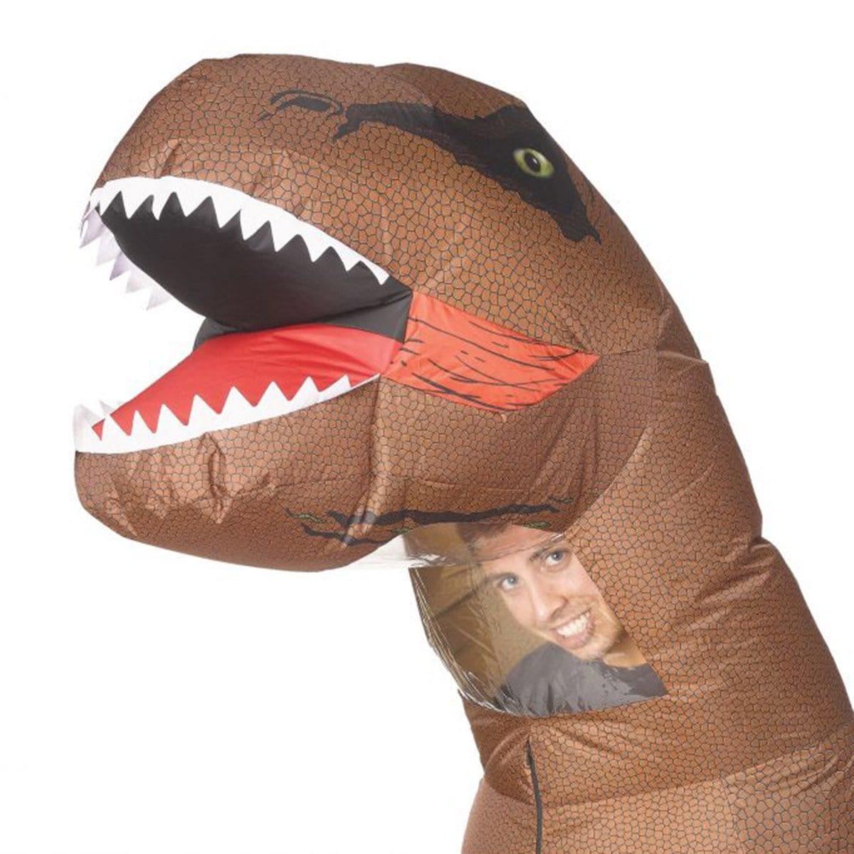 Buy Costumes Inflatable T-Rex Costume for Adults, Jurassic World sold at Party Expert