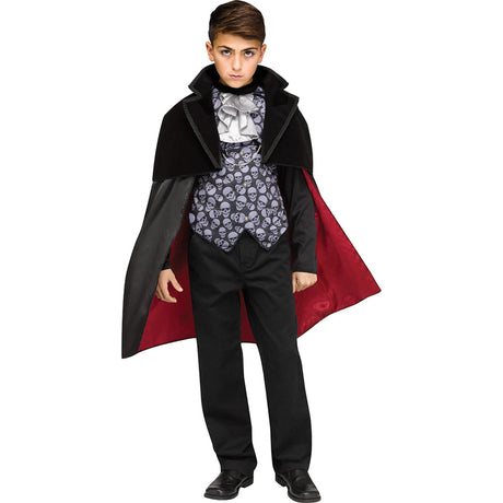 FUN WORLD Costumes Noble Vampire Costume for Kids