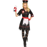 FUN WORLD Costumes Not So Nice Nurse Costume for Adults, Black Dress