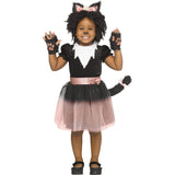 FUN WORLD Costumes Pretty Kitty Costume for Toddlers, Light Pink and Black Dress