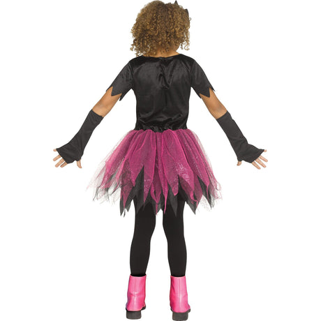 FUN WORLD Costumes Skele-Witch Costume for Kids, Pink Dress