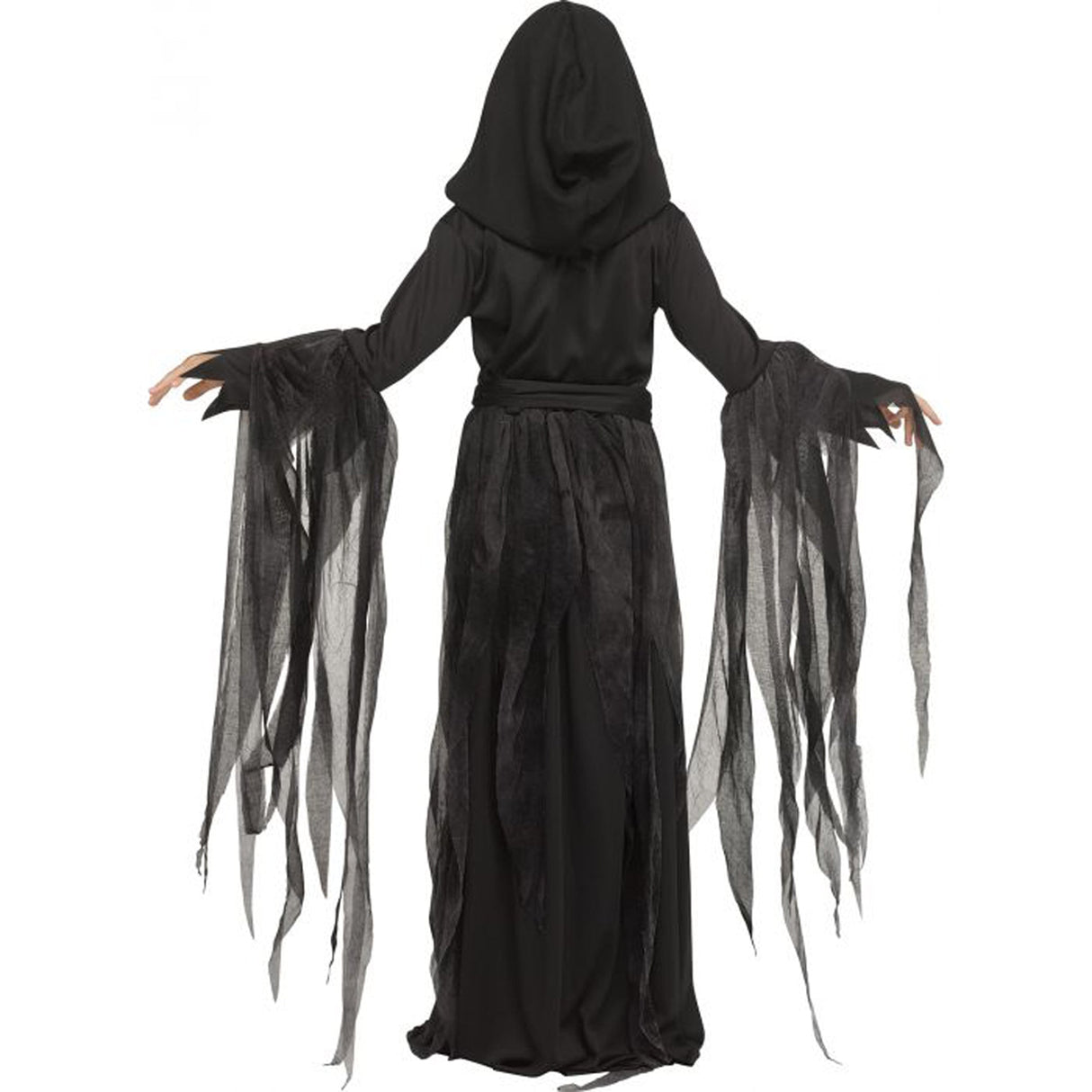 FUN WORLD Costumes Soulless Reaper Costume for Kids, Black and Red Dress