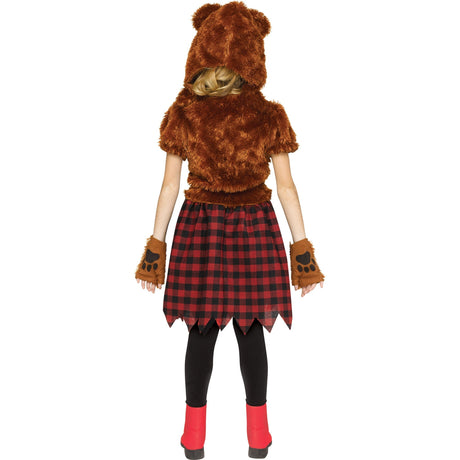 FUN WORLD Costumes Teddy Bear Costume for Kids, Soft Plushy Dress