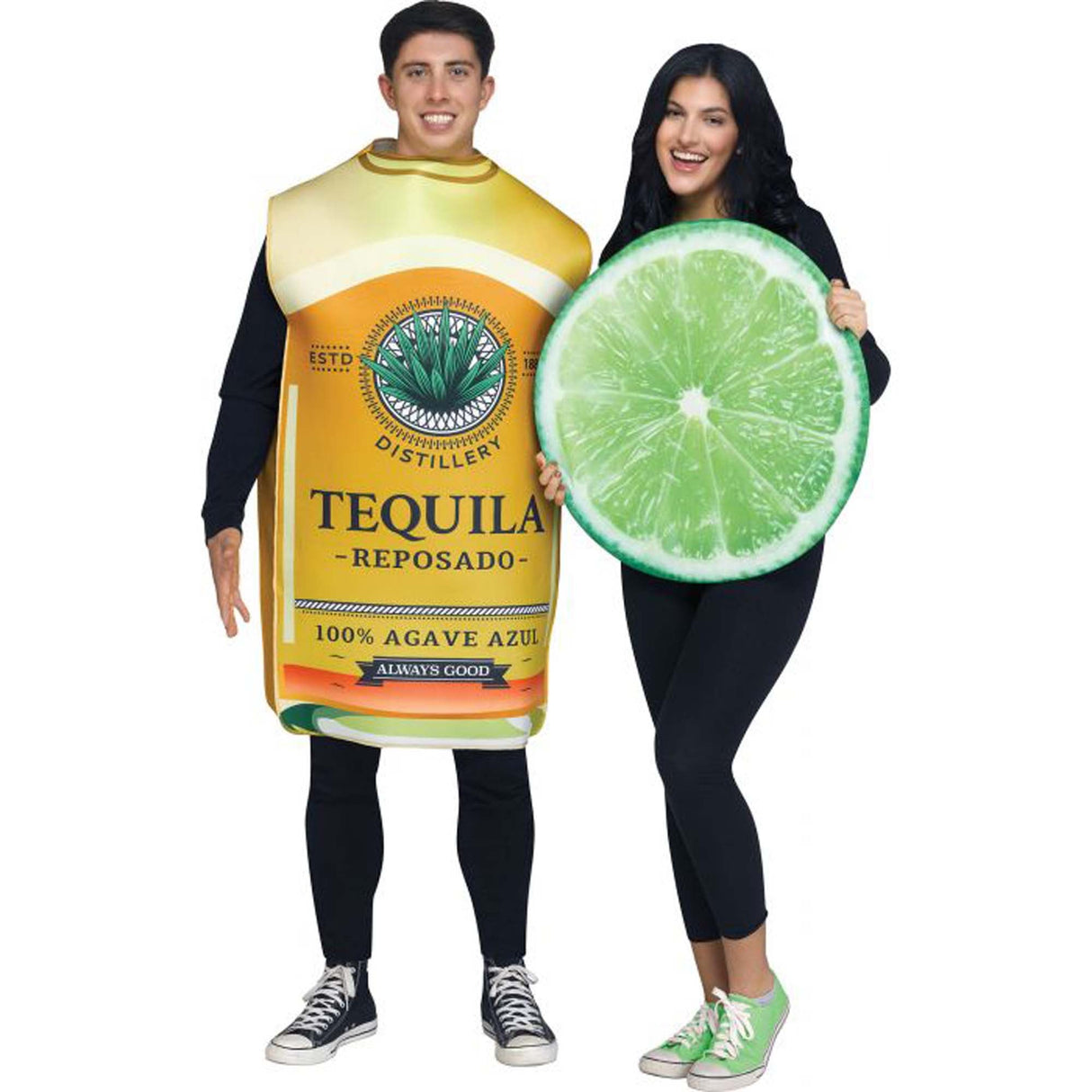 FUN WORLD Costumes Tequila and Lime Couple Costume for Adults 071765147903