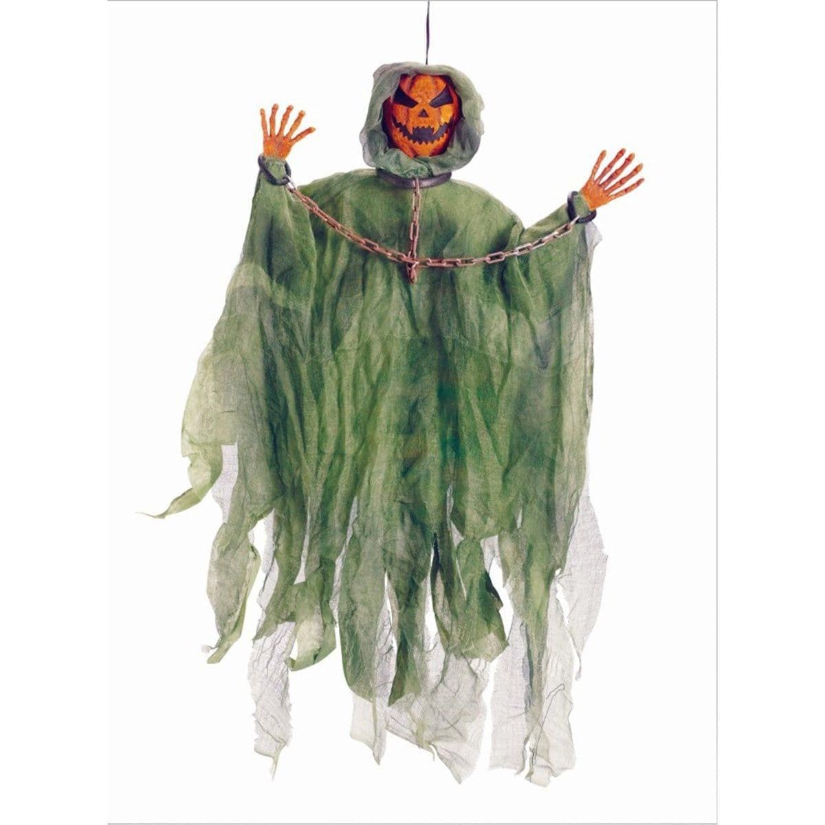 Buy Halloween Hanging New Pumpkin, 36 inches sold at Party Expert