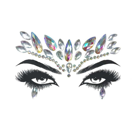 Buy Costume Accessories Iridescent face art crystal stickers sold at Party Expert
