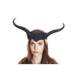 Buy Costume Accessories Black horn headband for adults sold at Party Expert