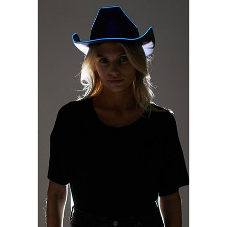 Buy Costume Accessories Black Light-Up Cowboy Hat for Adults sold at Party Expert