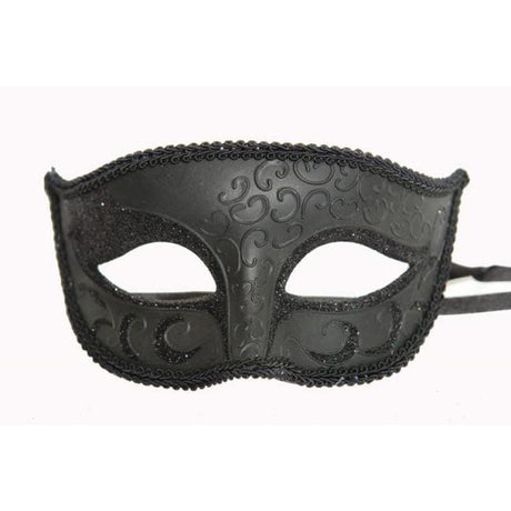 Buy Costume Accessories Black venetian mask sold at Party Expert