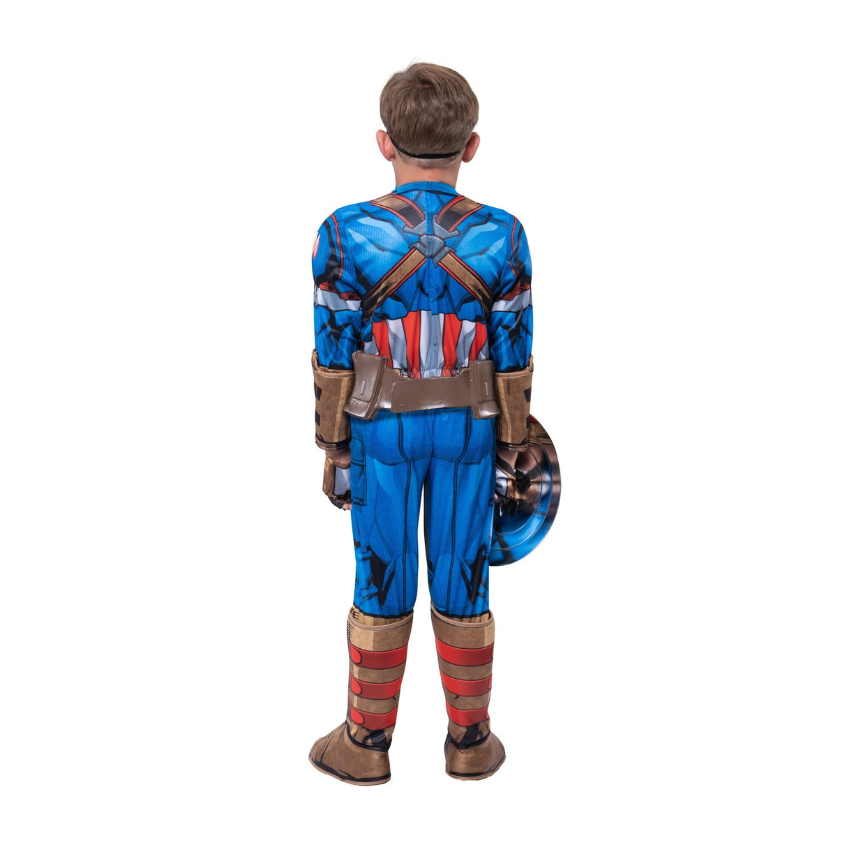 KROEGER Costumes Marvel Avengers Captain America Premium Costume with Shield for Kids