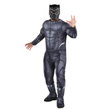 KROEGER Costumes Marvel Black Panther Qualux Costume for Adults, Black Jumpsuit