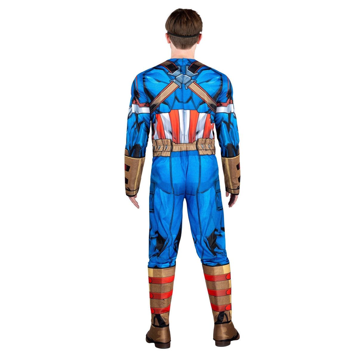 KROEGER Costumes Marvel Captain America Qualux Costume for Adults, Jumpsuit and Mask