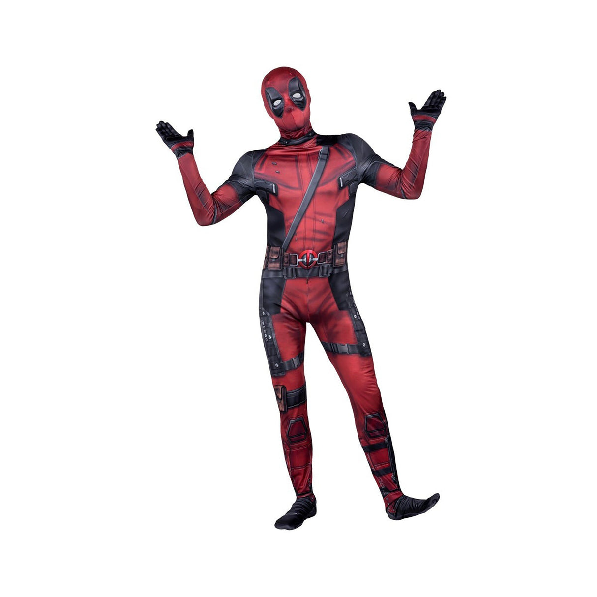 KROEGER Costumes Marvel Deadpool Spandex Costume for Adults, Suit and Mask