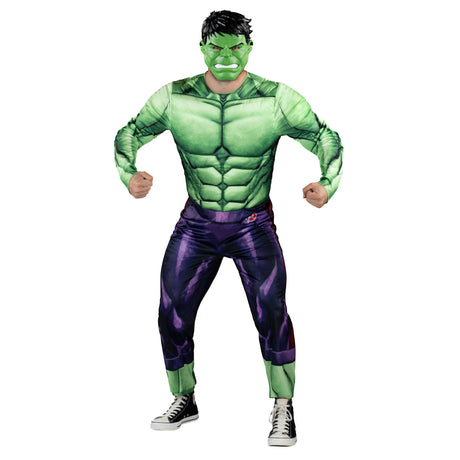 KROEGER Costumes Marvel Hulk Qualux Costume for Adults, Green Jumpsuit