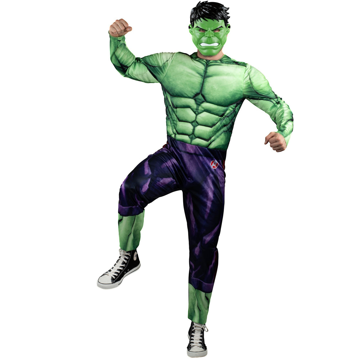 KROEGER Costumes Marvel Hulk Qualux Costume for Adults, Green Jumpsuit