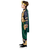 KROEGER Costumes Marvel Loki Qualux Costume for Kids, Jumpsuit and Cape