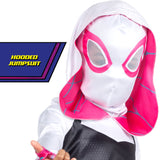 KROEGER Costumes Marvel Spider-Gwen Costume for Kids, Hooded Jumpsuit