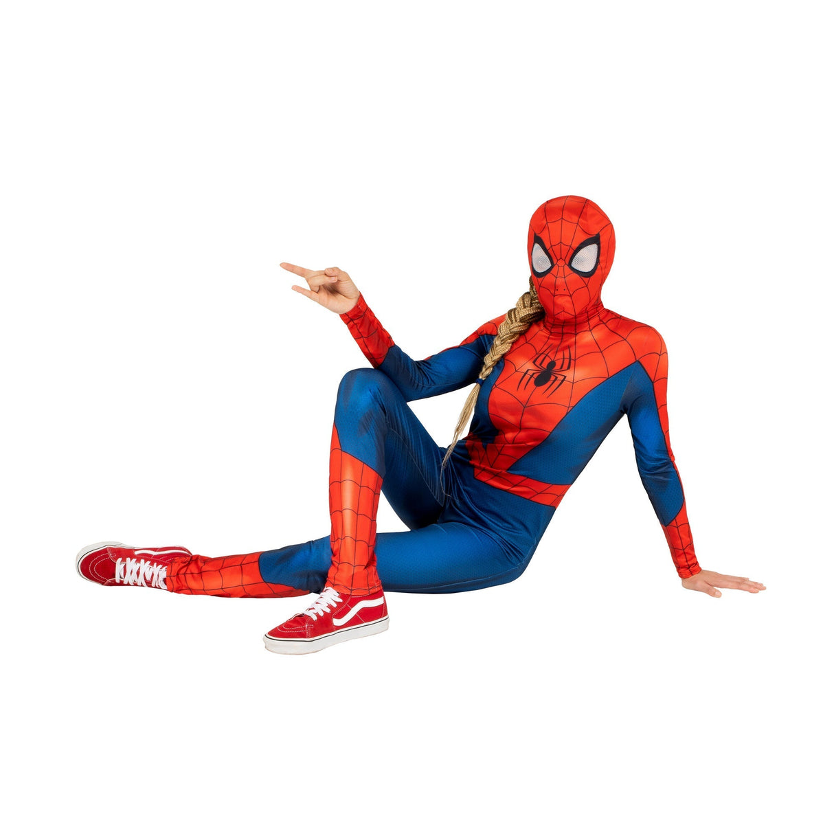 KROEGER Costumes Marvel Spider-Man Qualux Costume for Adults, Jumpsuit and Headpiece